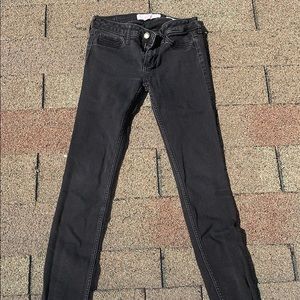 Black Hollister Low Rise Skinny Jeans
